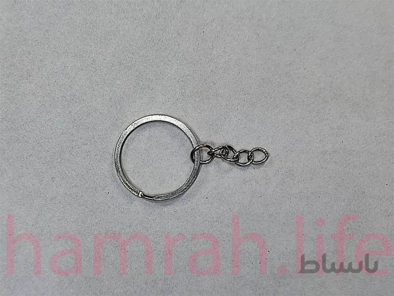 حلقه جا کلیدی نقره ای (1 عدد)