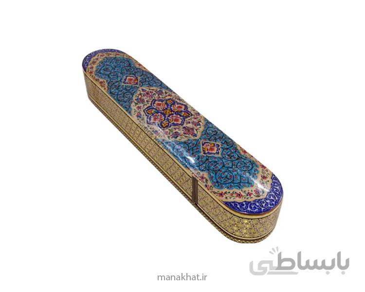 جاقلمی خوشنویسی خاتم کاری کشویی طرح 1