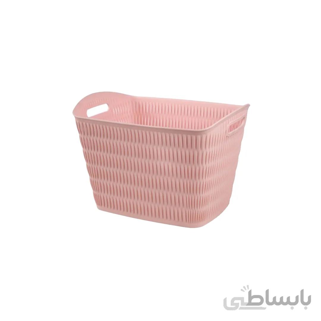 سبد رخت مستطیل لیمون مدل بامبو