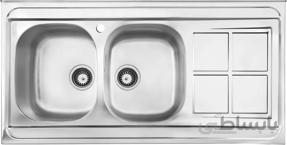 سینک ظرفشویی روکار کد 162 اخوان ا AKHAVAN کد 375969