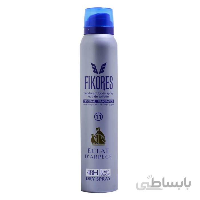اسپری بدن فیکورس مدل اکلت fikores eclat body spray