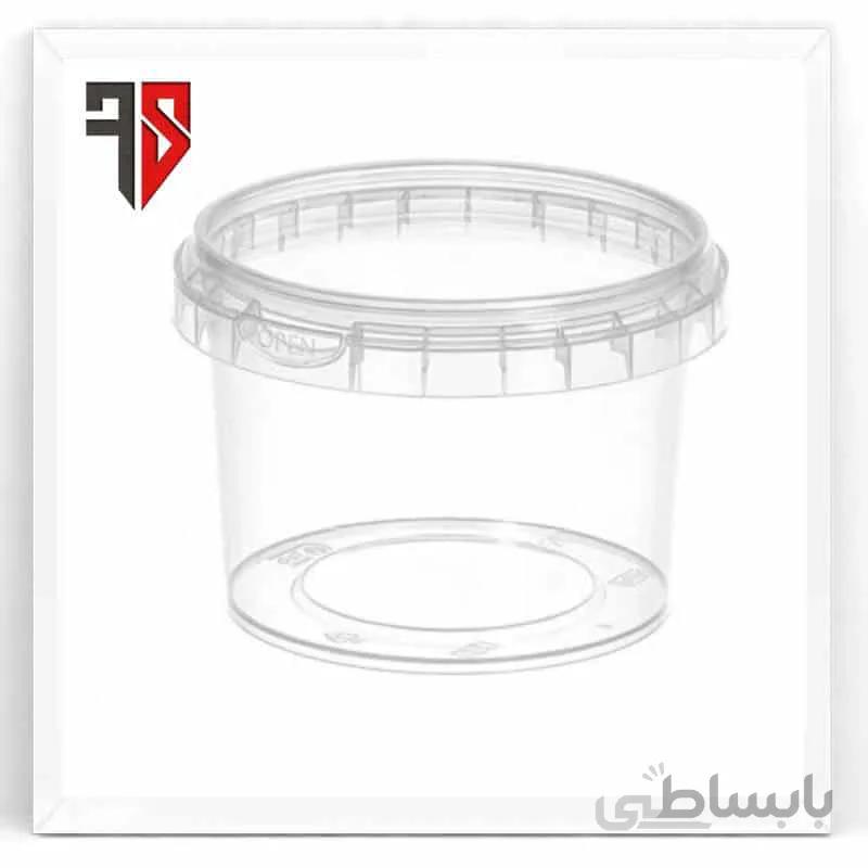 ظرف سطلی 610 طب پلاست با درب