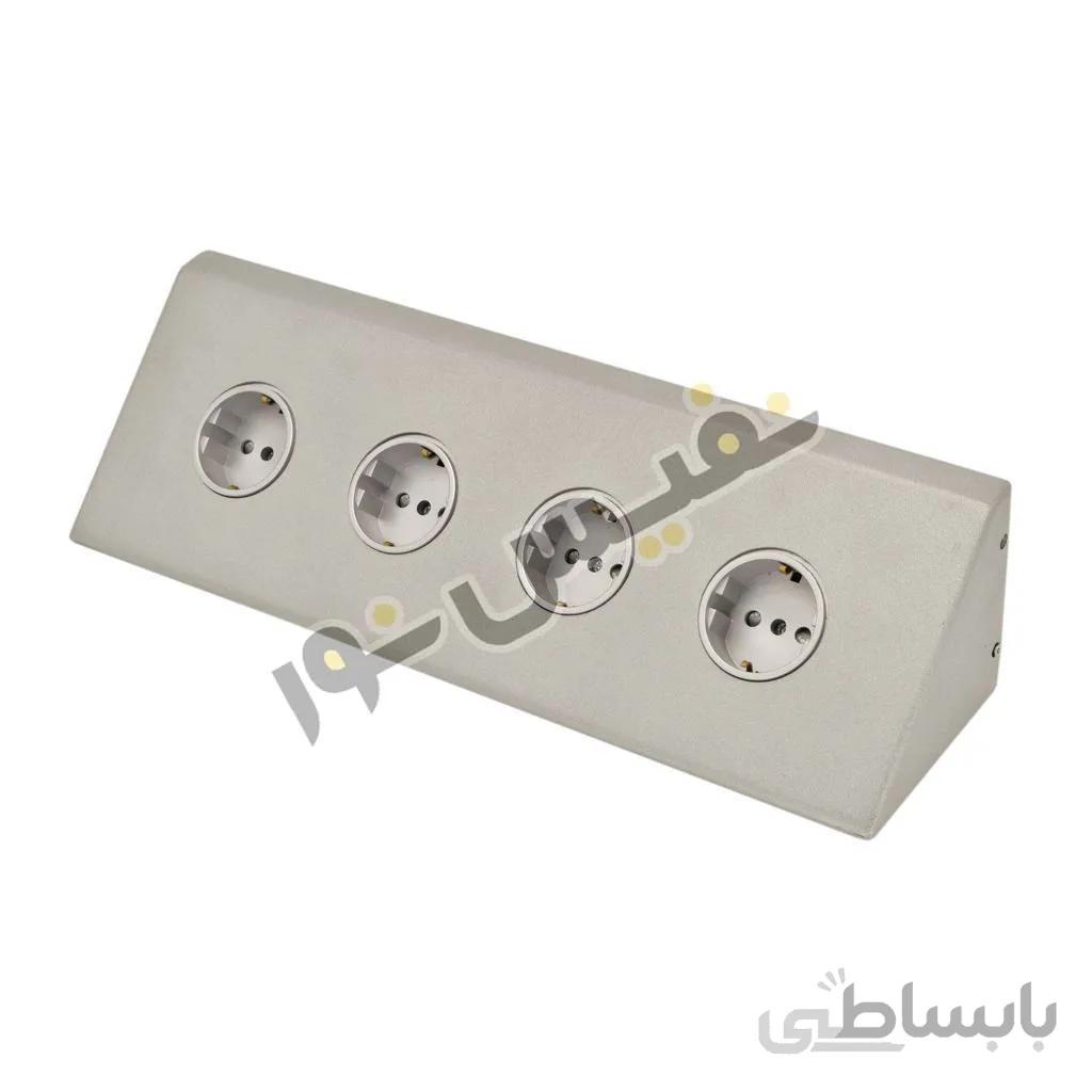 پریز روکار کنج 4 خانه کابینت مدل OUTLET PACKAGE 4