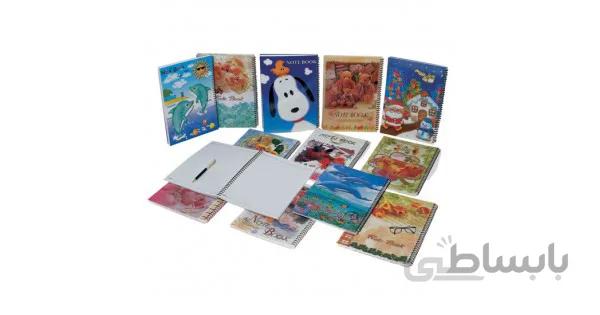 دفتر طرح دار80 برگ A4 پاپکو