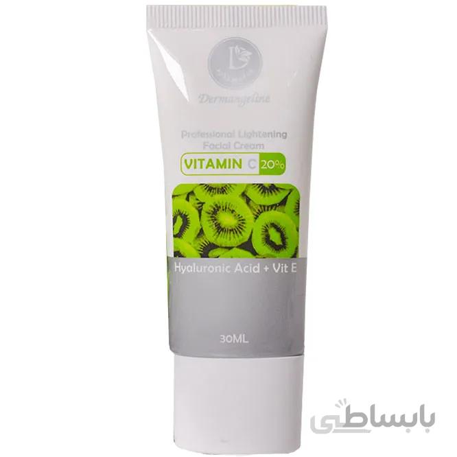 کرم روشن کننده ویتامین ث Vitamin C 20% درم انجلین 30 میلی لیتر