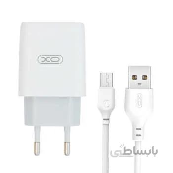 شارژر دیواری ایکس او مدل XO-L57 به همراه کابل تبدیل Micro USB