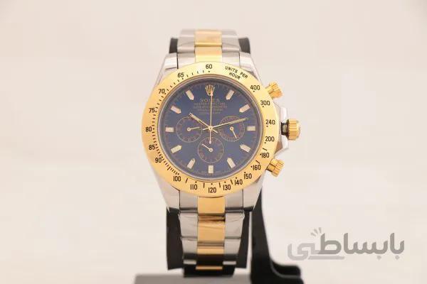 ساعت مچی عقربه ای مردانه رولکس مدل Daytona/1 بند دو رنگ