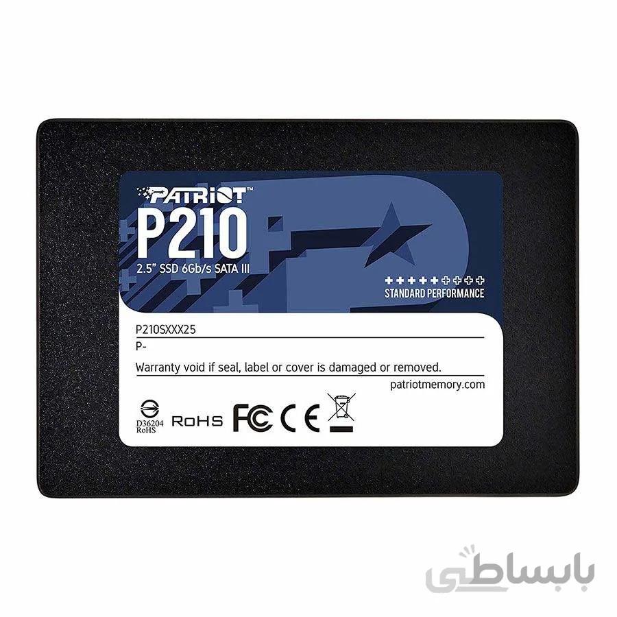 حافظه SSD اینترنال پاتریوت مدل P210 SSD SATA3 ظرفیت 1 ترابایت