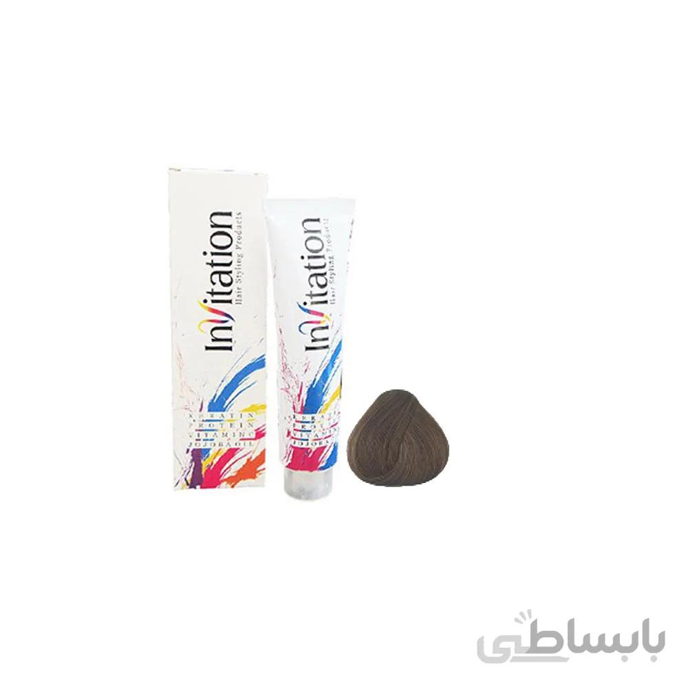 رنگ مو اینویتیشن شماره 5.3حجم 120 میلی لیتر رنگ قهوه ای زیتونی متوسط