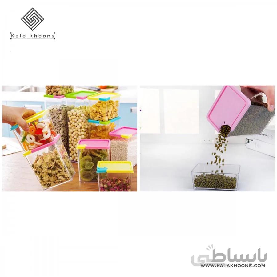 ظروف 6 تکه portable stackable