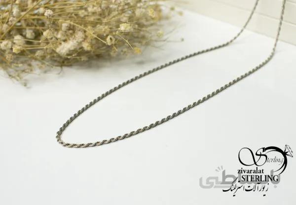 زنجیر نقره کد 5396