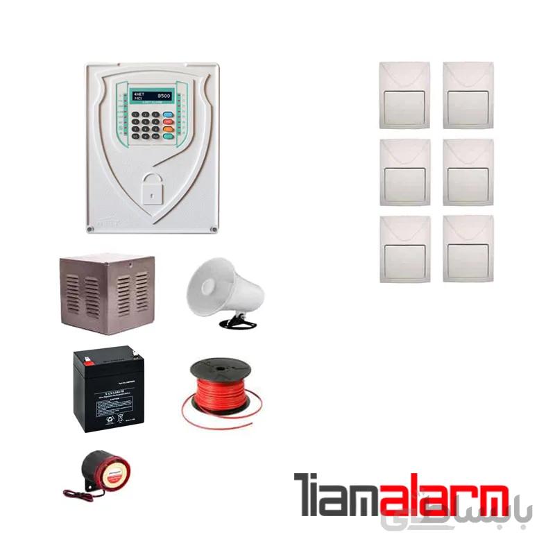 پکیج دزدگیر اماکن با سیم مدل فورنت سیم کارتی و تلفنیB500F6