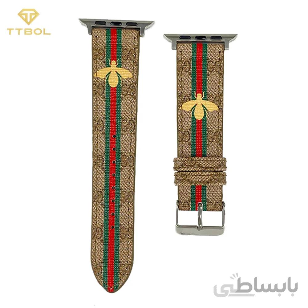 بند چرمی گوچی GUCCI اپل واچ سایز 45/44/42 43