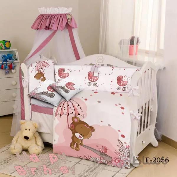 روتختی سه بعدی ساتن ابریشم ترک طرح عروسکی - کد F 2056