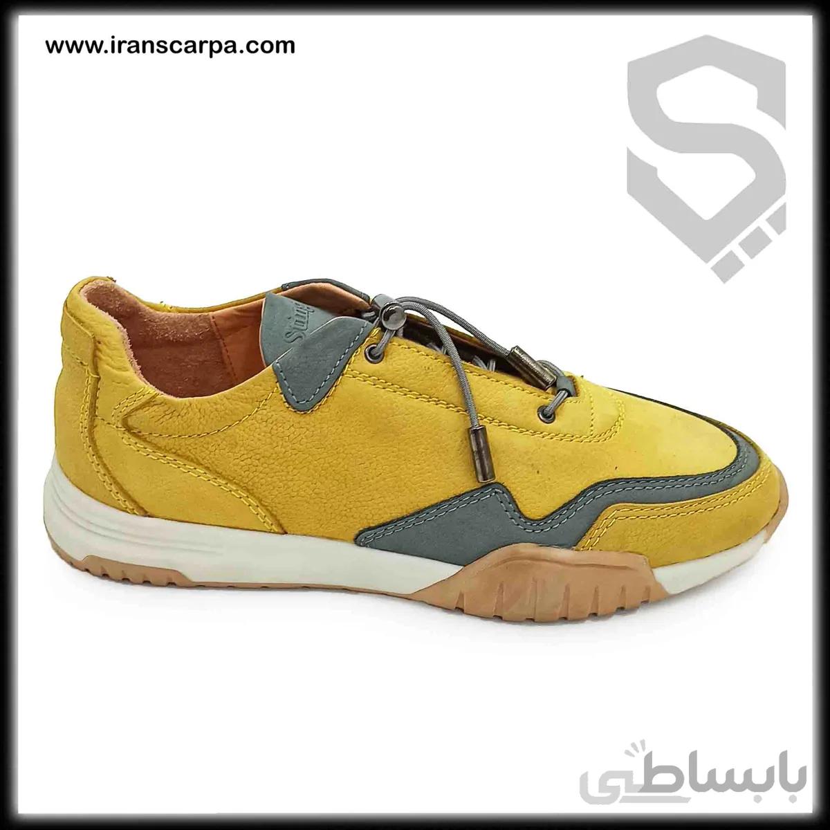 کفش چرم اسپرت مردانه مدل بوکو