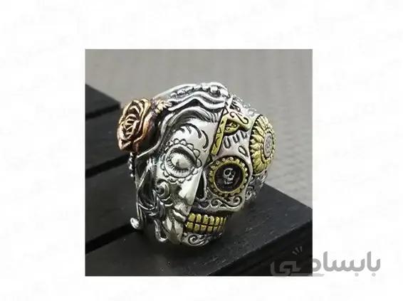 انگشتر مردانه جمجمه و ملکه زیبایی gothic-r-9