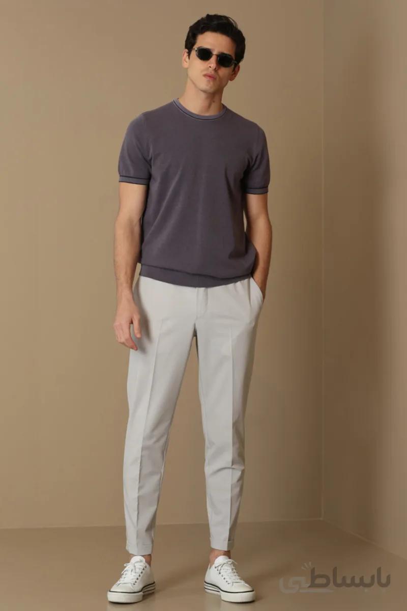 Lufian شلوار چینی مردانه هوشمند Rudolf Smart Tailored Fit Taş