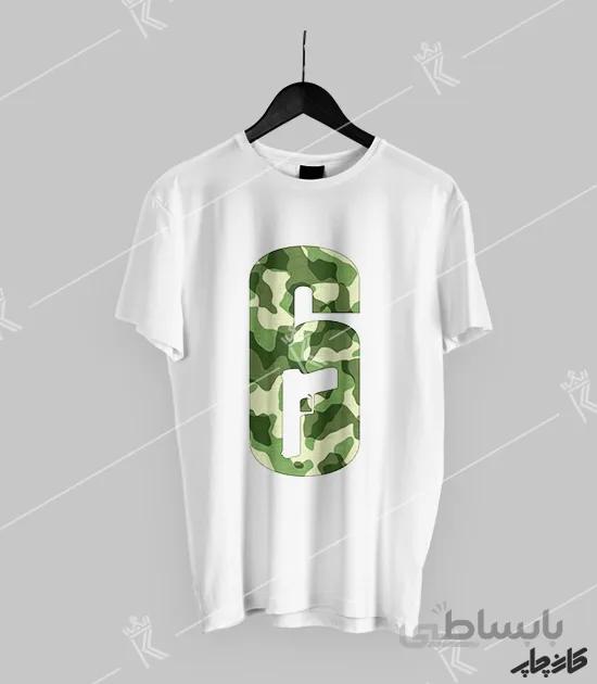 تیشرت طرح چریکی Rainbow Six Siege