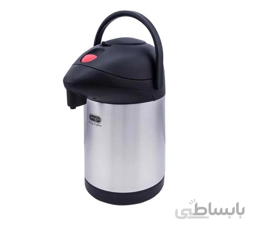فلاسک سرجیو ایتالیا استیل ۲.۵ لیتری پمپی مدل SF-250P