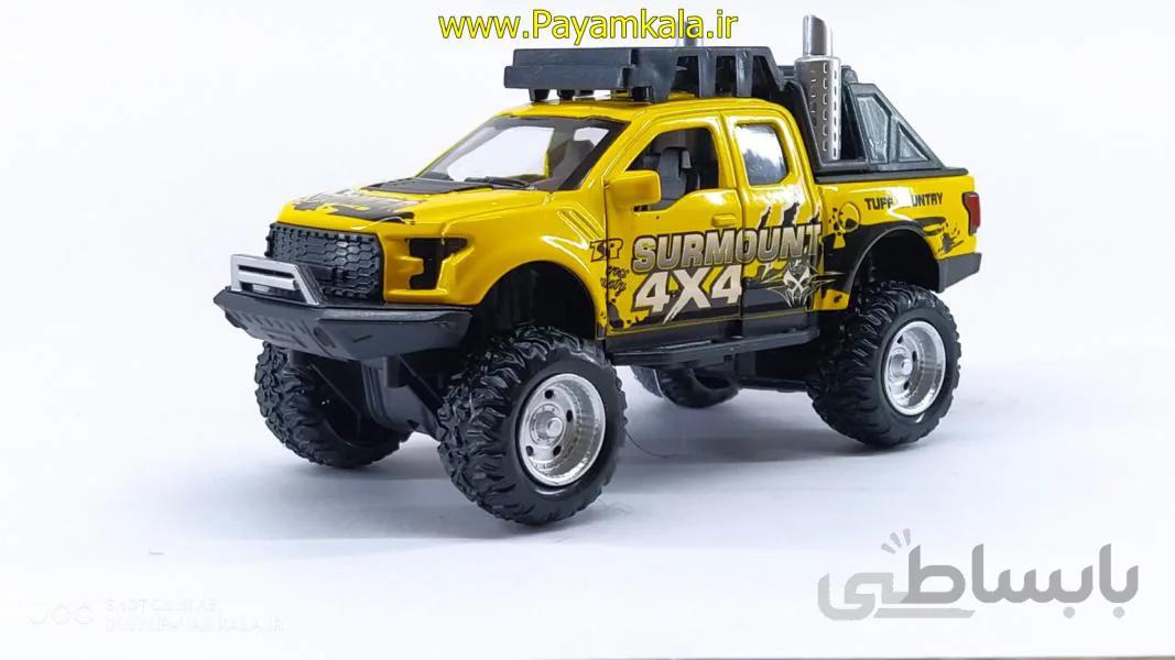 ماشین فورد شاسی بلند با موتورجت ( KINGS TOY-608 ) زرد