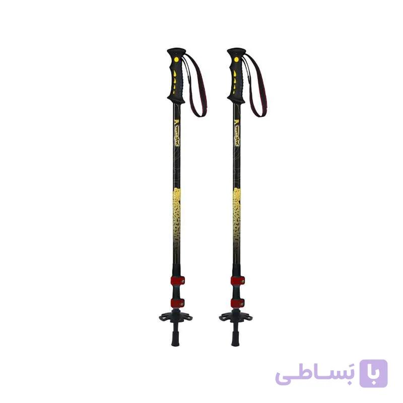 عصای کوهنوردی هفت گوهر مدل DS02 مجموعه دو عددی