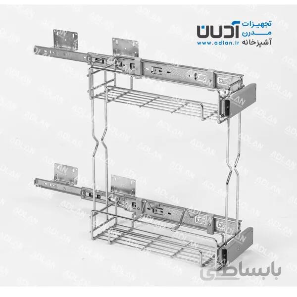 سبد مواد شوینده پهلو قابل استفاده در عمق کم با قابلیت نصب به درب – ستین 2