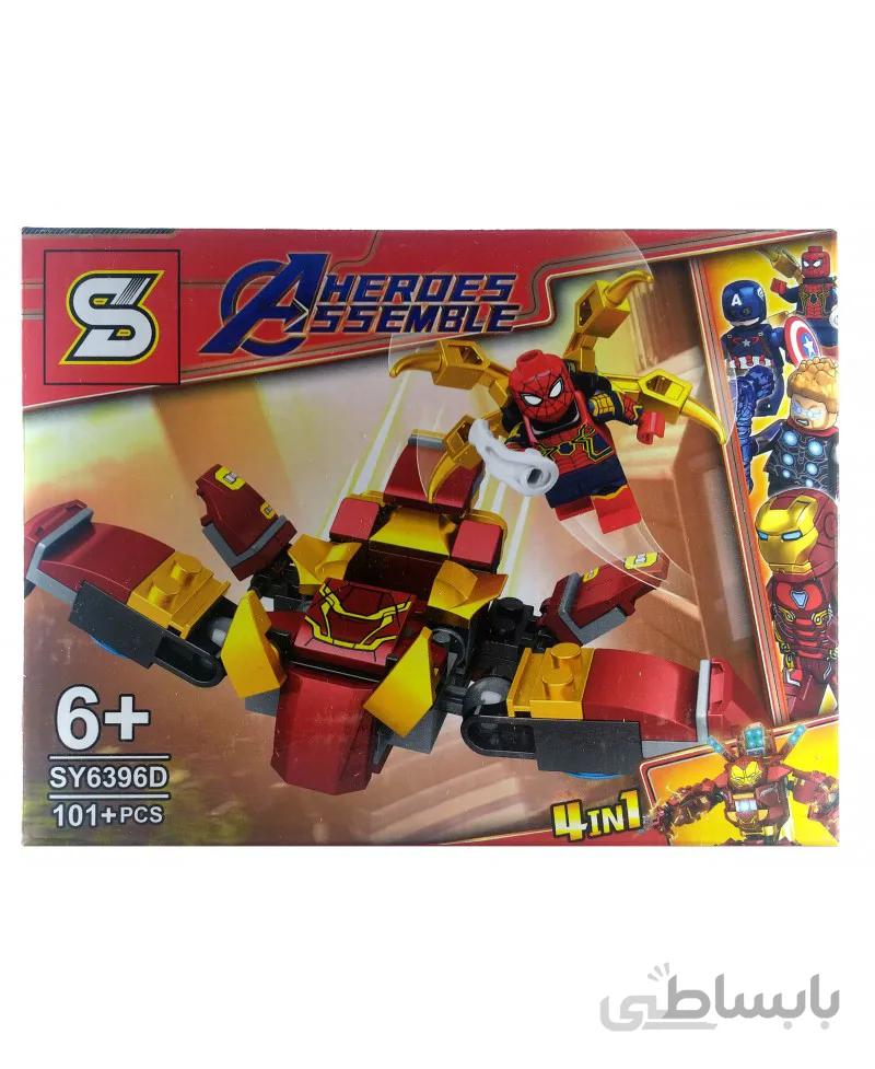 لگو مرد عنکبوتی Spider Man با سفینه جنگی