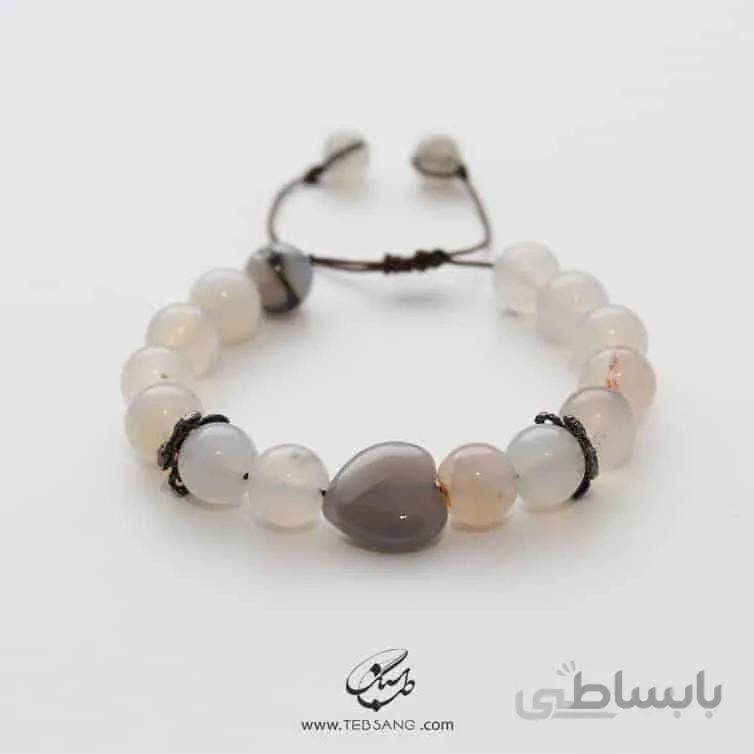 دستبند زنانه عقیق سفید