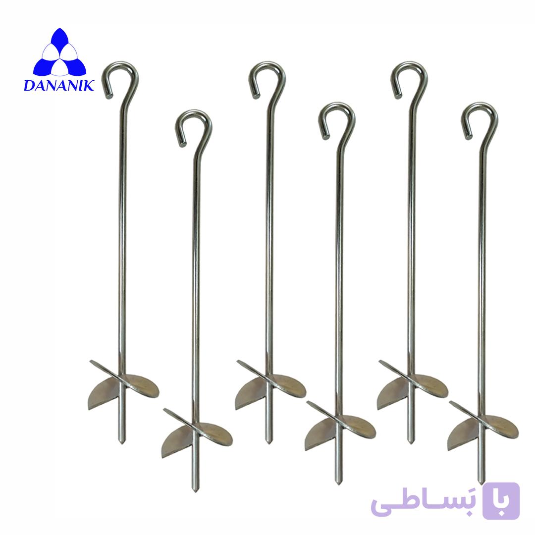 میخ چادر MK325 بسته 6 عددی