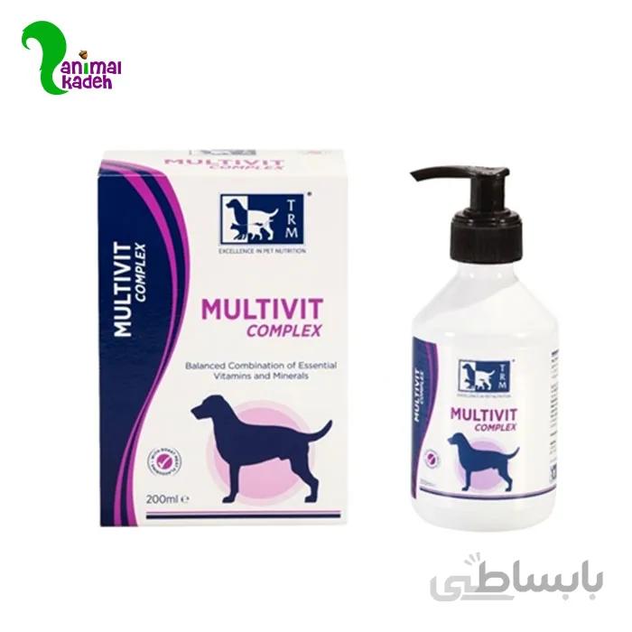 شربت مولتی ویتامین و مکمل غذایی سگ مولتیویت کامپلکس برند تیآرام – TRM Multivit Complex