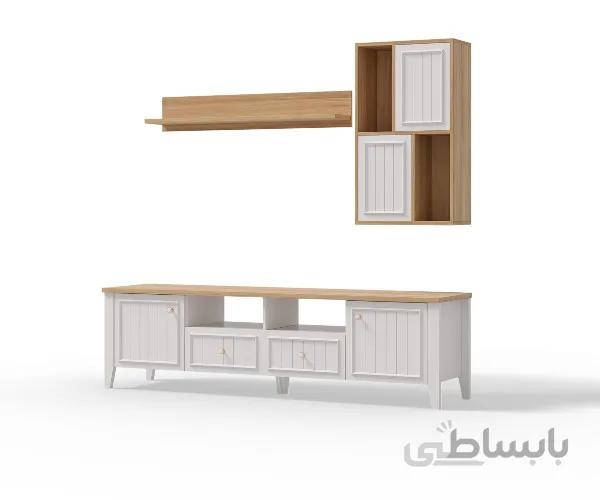 میز تلویزیون با رابط و شلف آپادانا مدل ونوس
