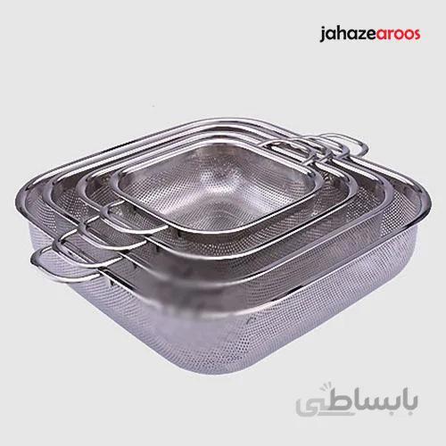 آبکش 5 پارچه مربعی یونیک