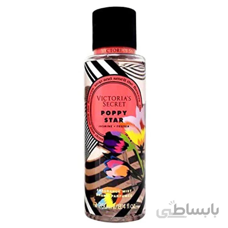بادی میست زنانه ویکتوریا سکرت مدل Poppy Star حجم 250 میل ا Victoria's Secret Poppy Star Body Mist For Women 250ml