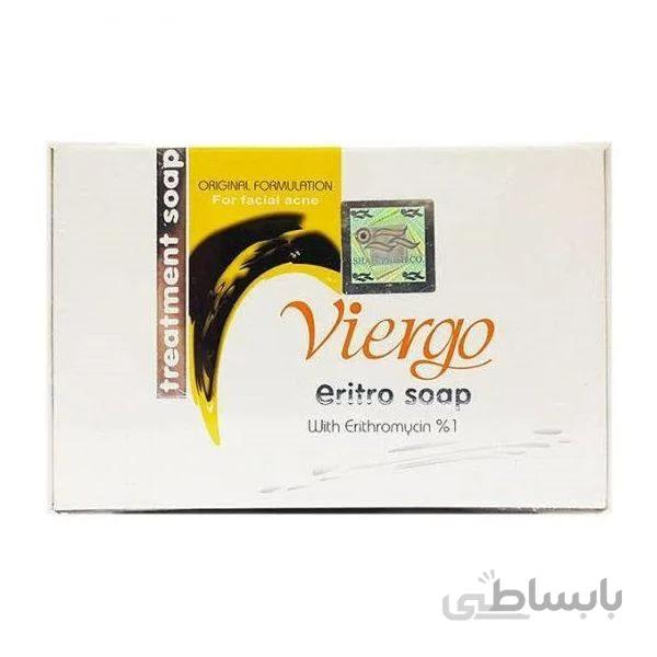 صابون ضدجوش اریترو ویرگو حاوی اریترومایسین 1% وزن 100 گرم
