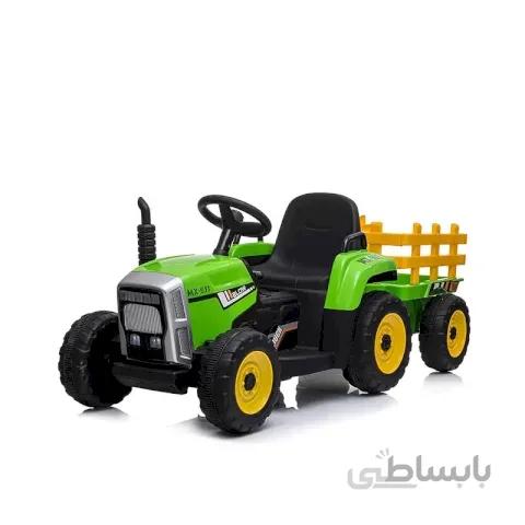 تراکتور شارژی چیپولینو chipolino سبز با تریلر کد TR0213GR