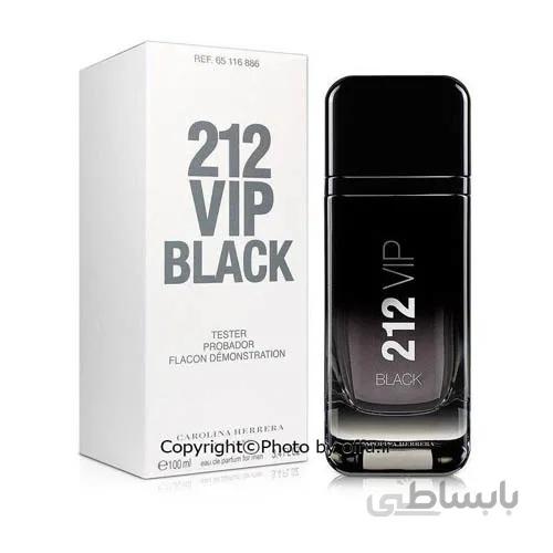 تستر عطر ادکلن ادوپرفیوم مردانه 212 وی ای پی بلک-Carolina Herrera 212 VIP Black حجم 100 میل