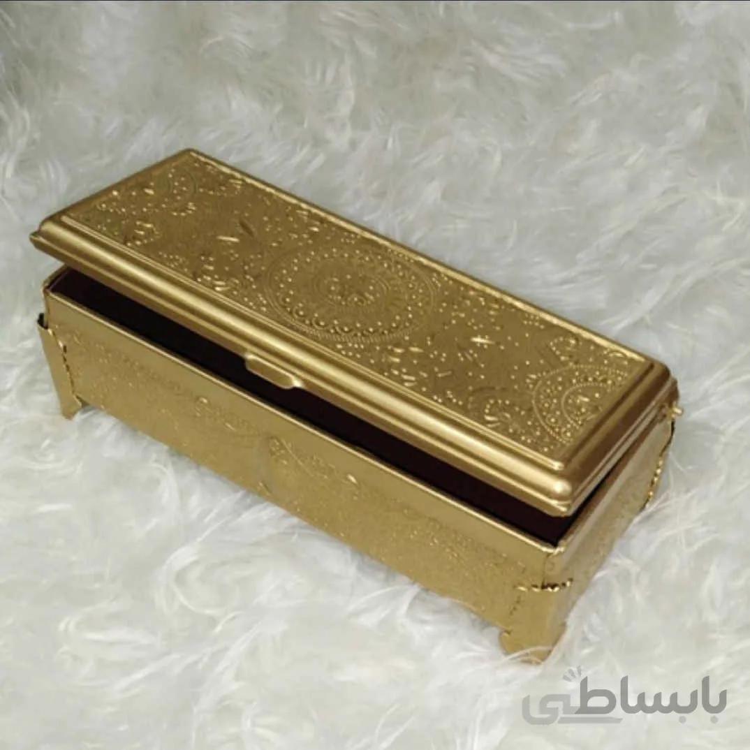 جا کارد و چنگالی صندوقی طلایی خاتم