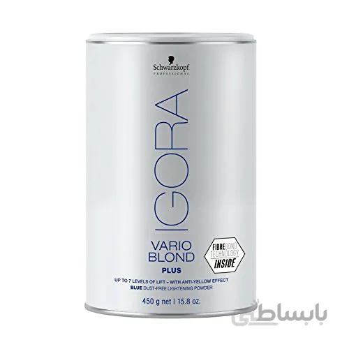 پودر دکلره ایگورا شوآرتزکف حاوی پلکس آبی وزن 450 گرم