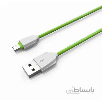 کابل تبدیل USB به microUSB الدینیو مدل LS07 به طول 1 متر