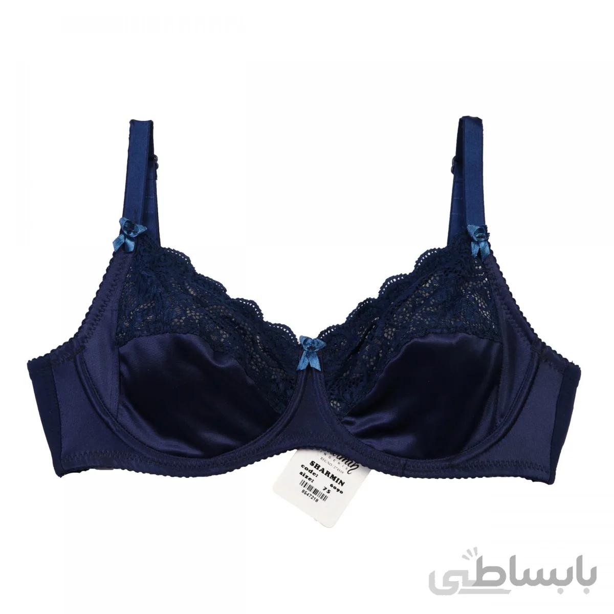 سوتین شارمین کد 6090 پرلون دانتل فنردار پک 4 عددی