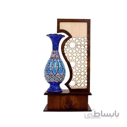 تندیس گلدان میناکاری 16 سانتی