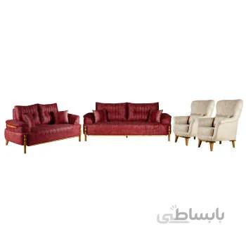 مبل راحتی هفت نفره چشمه نور کد MA-405.BR-Z-CR