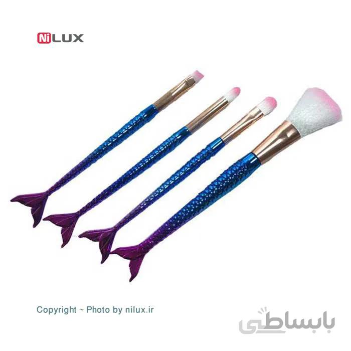 پک برس آرایشی مدل ماهی کد A-01 مجموعه 4 عددی