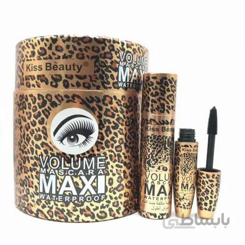 ریمل حجم دهنده و ماکسی کیس بیوتی ا kiss beauty