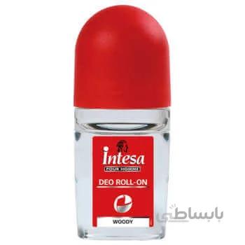 رول ضد تعریق مردانه اینتسا سری Pour Homme مدل Woody حجم 50 میلی لیتر ا Intesa Pour Homme Woody Roll On Deodorant 50ml