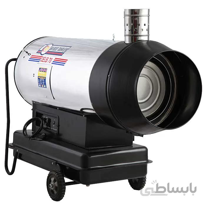 جت هیتر دوموتوره نیروتهویه البرز گازوئیل سوزدودکش دار باکدار مدل 2ELB-70