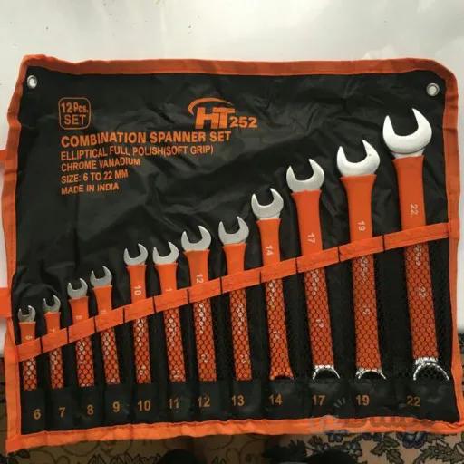 مجموعه آچار تخت 12 عددی یکسر رینگی