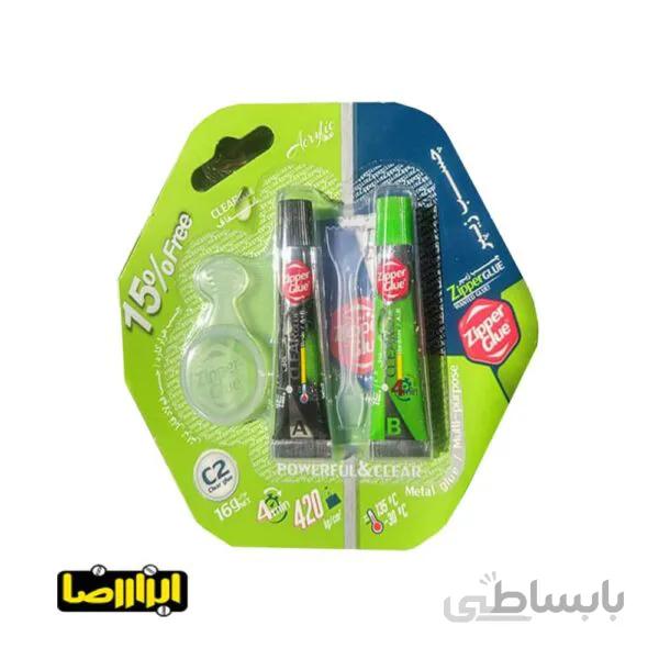 چسب دوقلوی شفاف زیپر 16 گرمی مدل C2