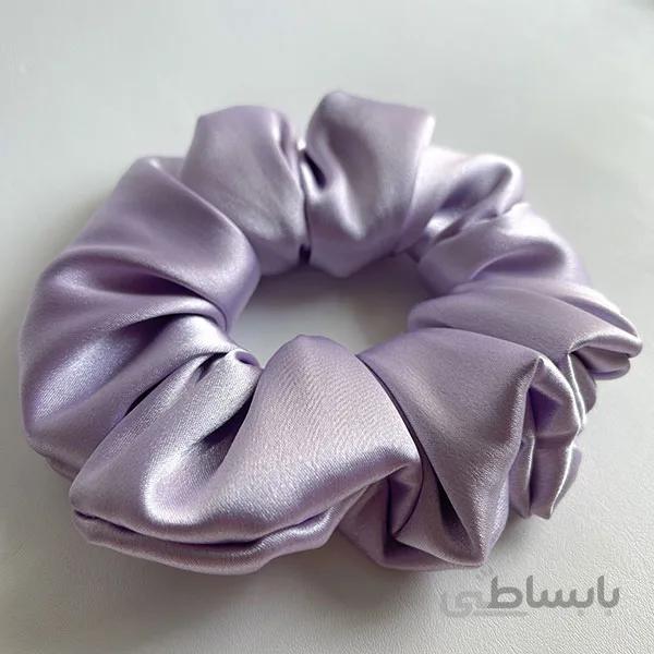 اسکرانچی ساتن بنفش پاستلی ا Scrunchies
