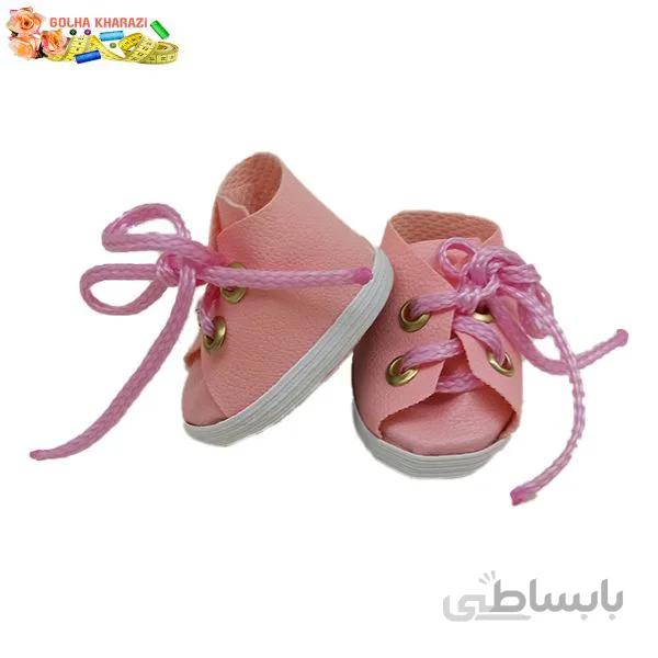 کفش عروسک چرمی کد 7664K